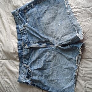 Old Navy high-rise slouchy straight denim shorts